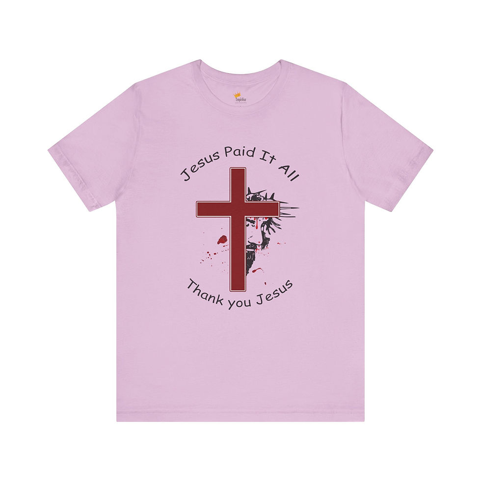 Thumbnail: Jesus Paid it All -The Blood of Christ Victory Living -Christian Merch Gifts