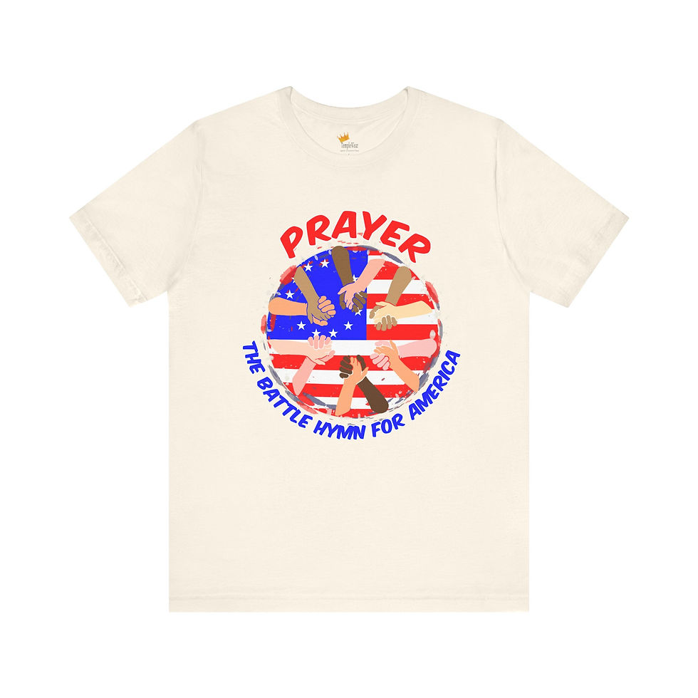 Thumbnail: Prayer T‑Shirt — "Prayer: The Battle Hymn of America" Patriotic Faith Tee
