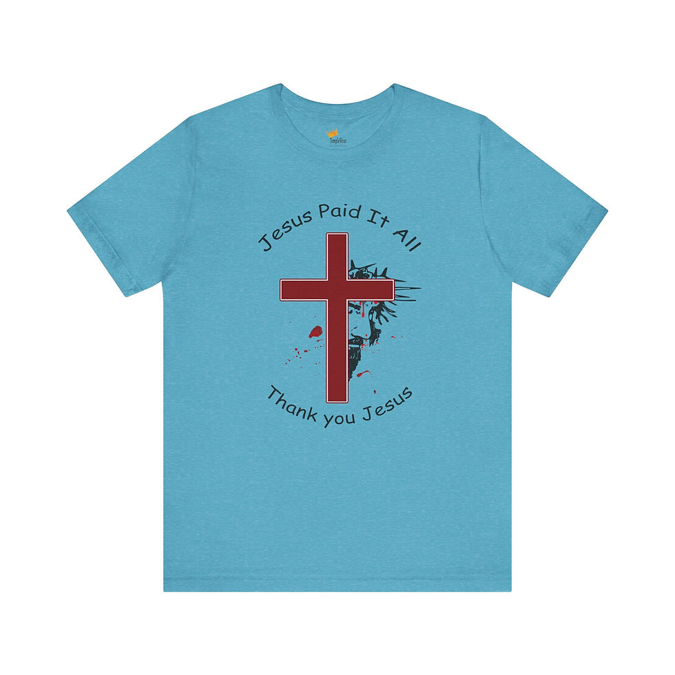 Thumbnail: Jesus Paid it All -The Blood of Jesus Victory Living - Christian Merch Gifts