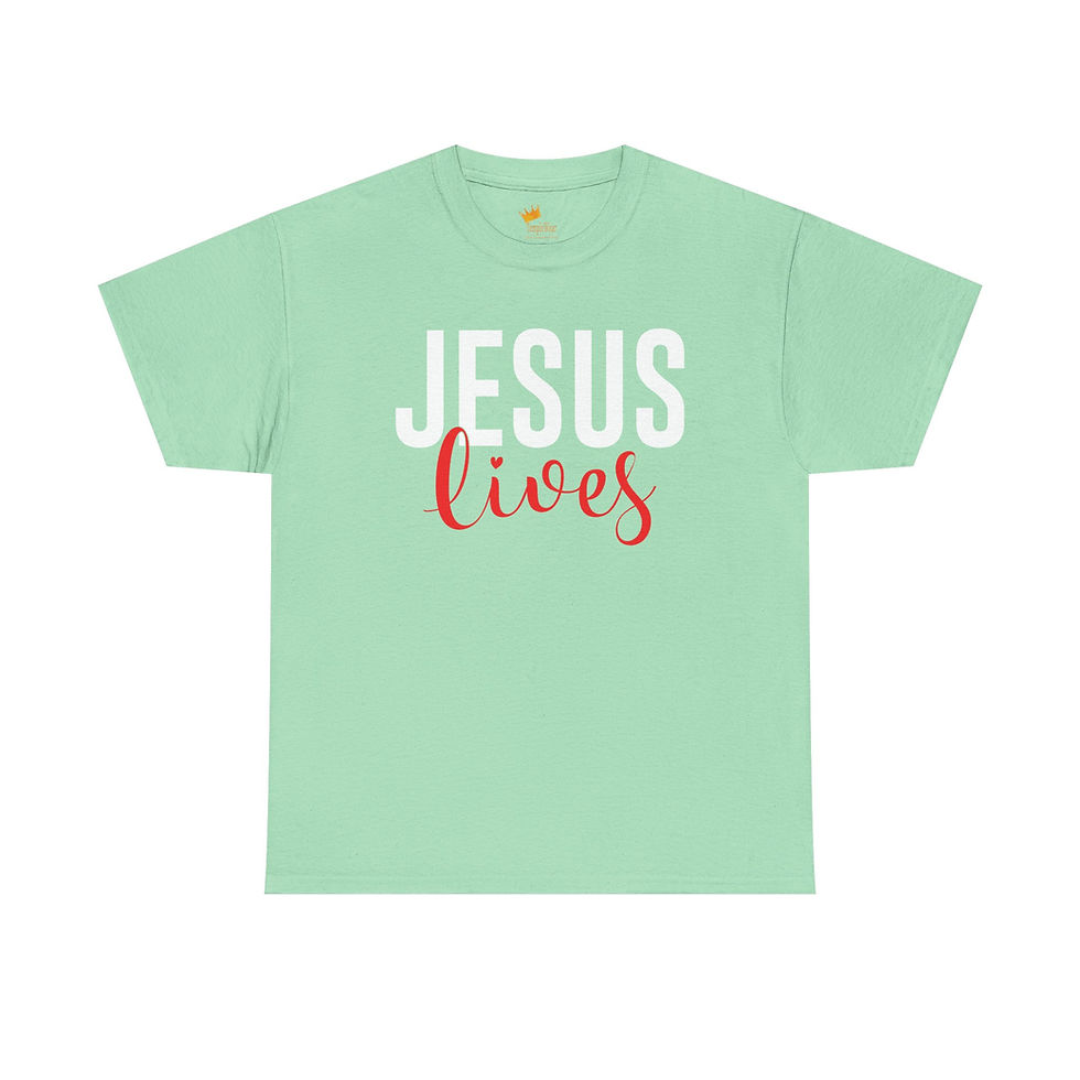 Thumbnail: God Judges God - Jesus Lives T-Shirt - Christian Faith - Bible John 20:10-18 BSB