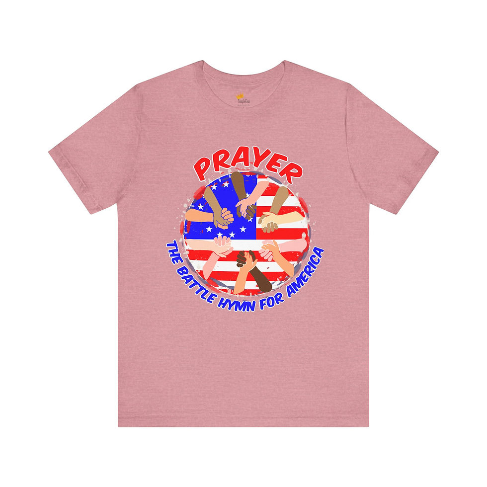 Thumbnail: Founding Fathers "Prayer T- Shirt: The Battle Hymn of America" Patriotic Faith