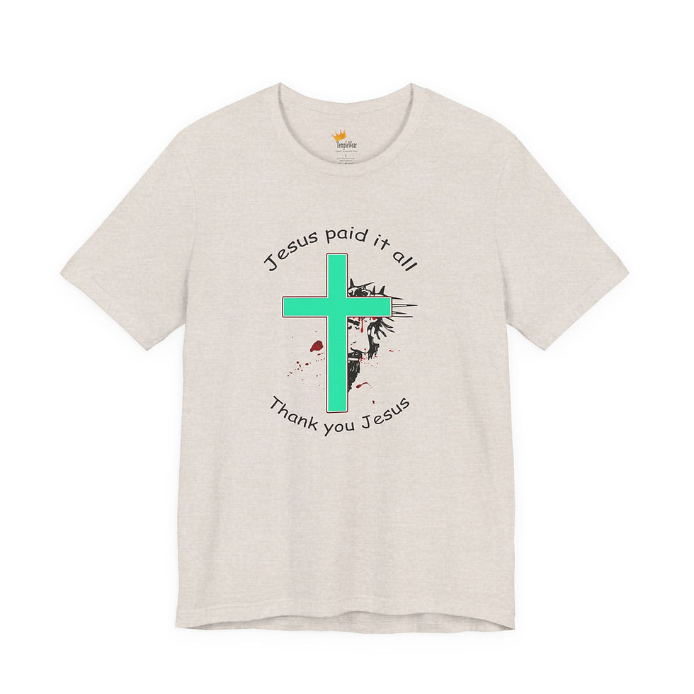 Thumbnail: Jesus Paid it All -The Blood of Christ Christian Victory Living -Christian Gifts