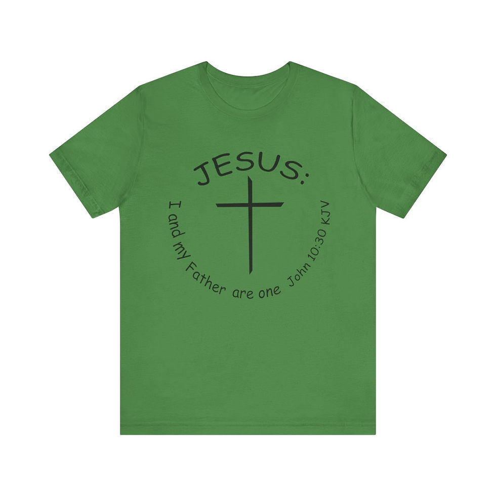 Thumbnail: UniSex Retail-Fit No Ecumenical Religious Movement "Jesus & the Father are One "