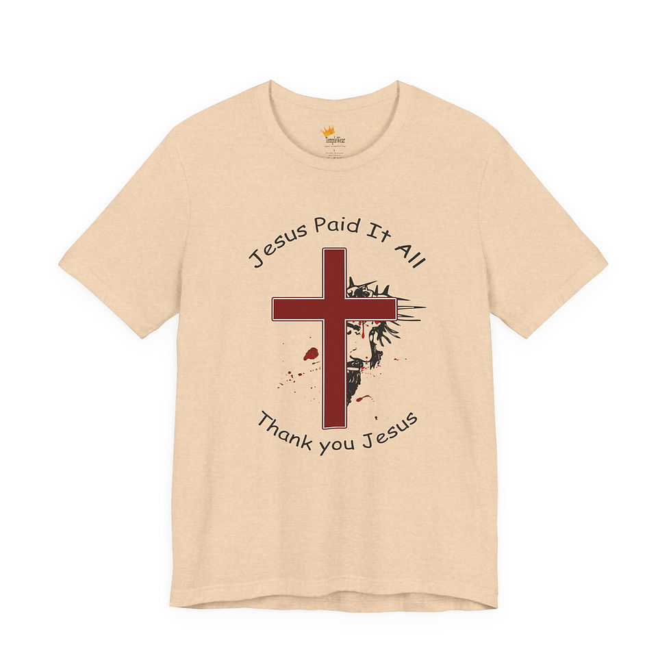 Thumbnail: Jesus Paid it All -The Blood of Jesus Christian Victory Living - Christian Gifts