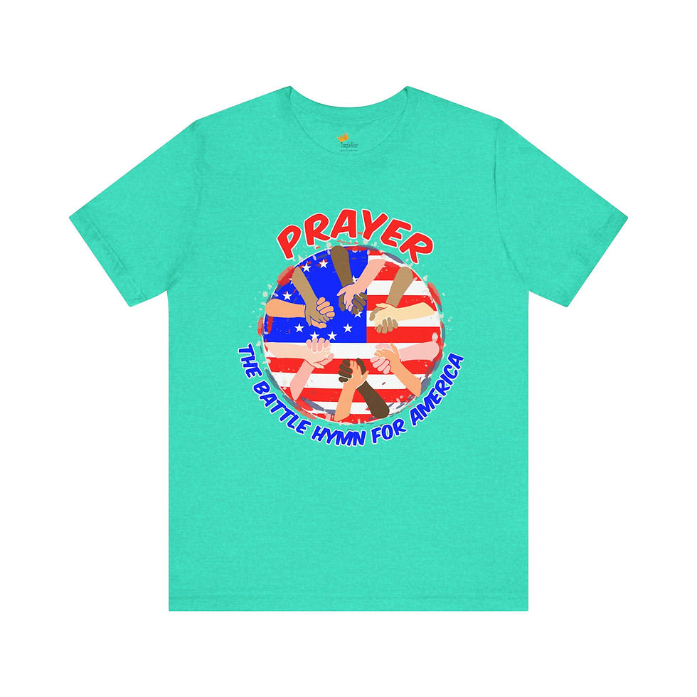 Thumbnail: Founding Fathers "Prayer T- Shirt: The Battle Hymn of America" Patriotic Faith
