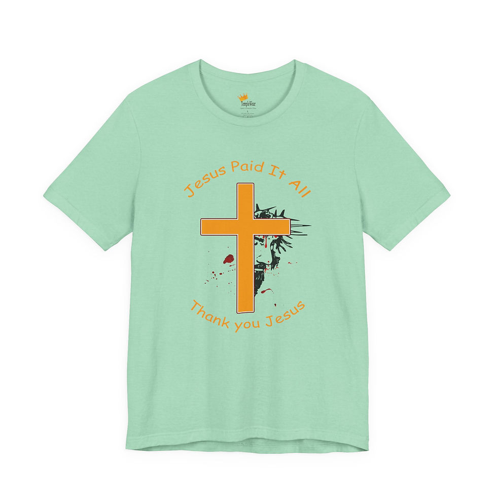 Thumbnail: Jesus Paid it All -The Blood of Christ Christian Victory Living -Christian Gifts