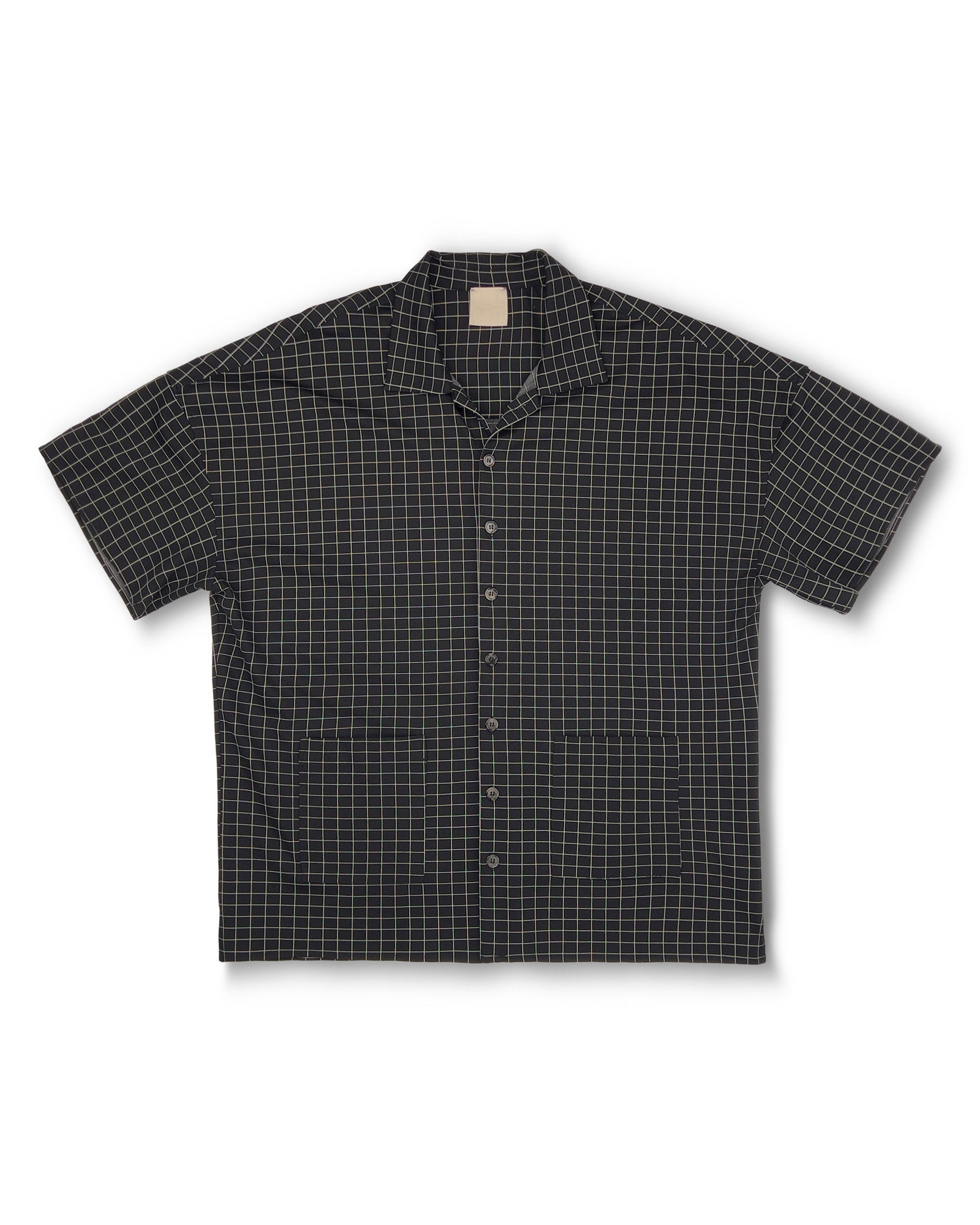BASED SHIRT WITH POCKETS IN BLACK CHECK SCUBA