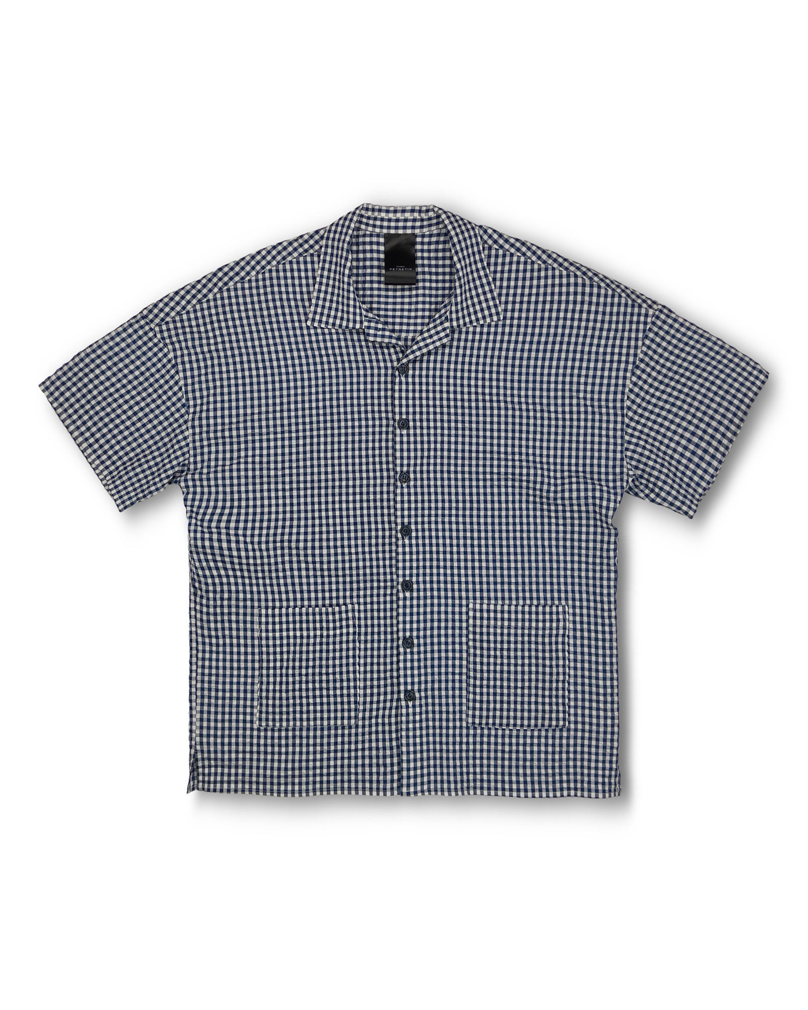 BASED SHIRT WITH POCKETS IN BLUE CHECK