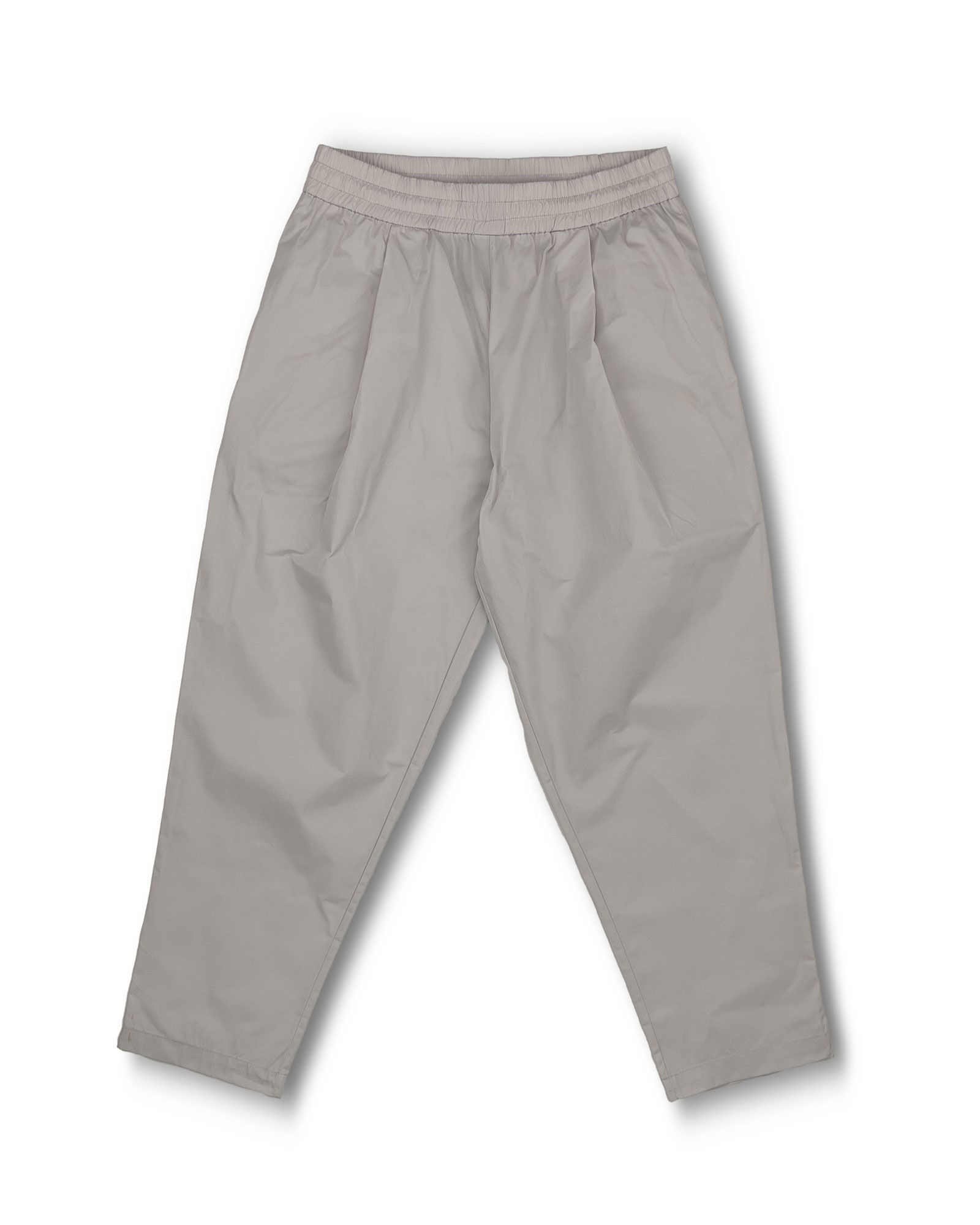 BASED TROUSERS IN STONE TECHNICAL FABRIC