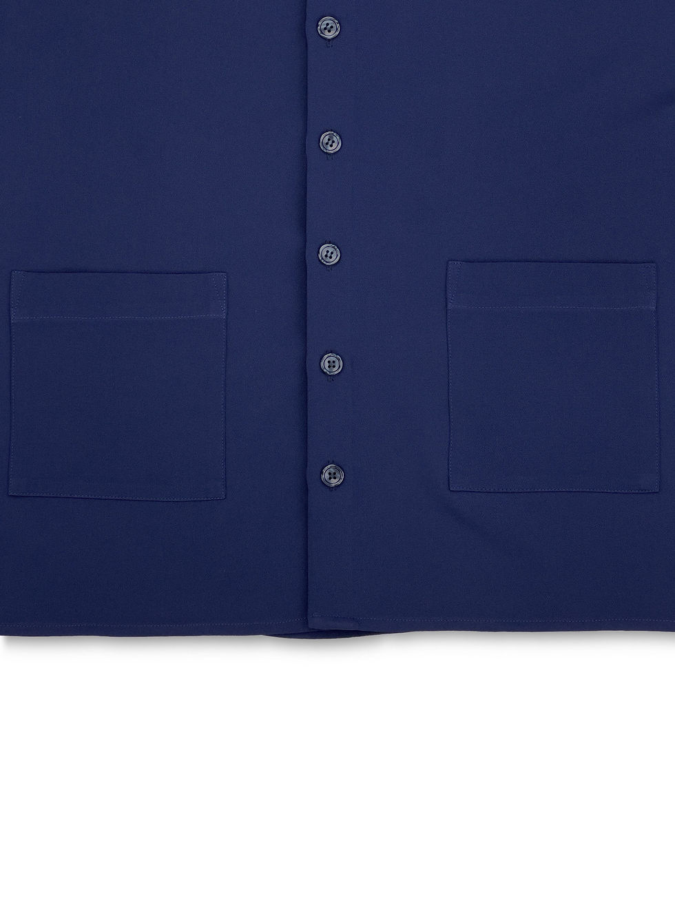 Thumbnail: BASED SHIRT WITH POCKETS IN BLUE FINE CREPE