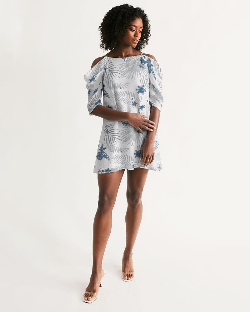Thumbnail: Find Your Coast® Palm Soul Open Shoulder A-Line Dress