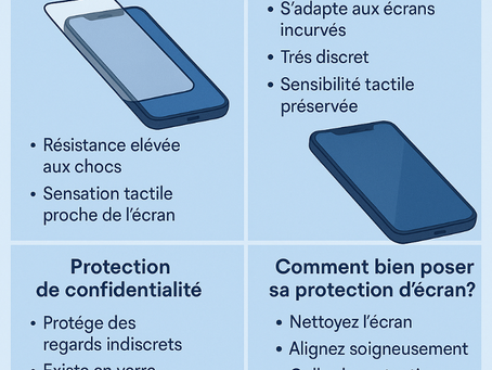 Quelle protection d’écran choisir pour votre smartphone ?