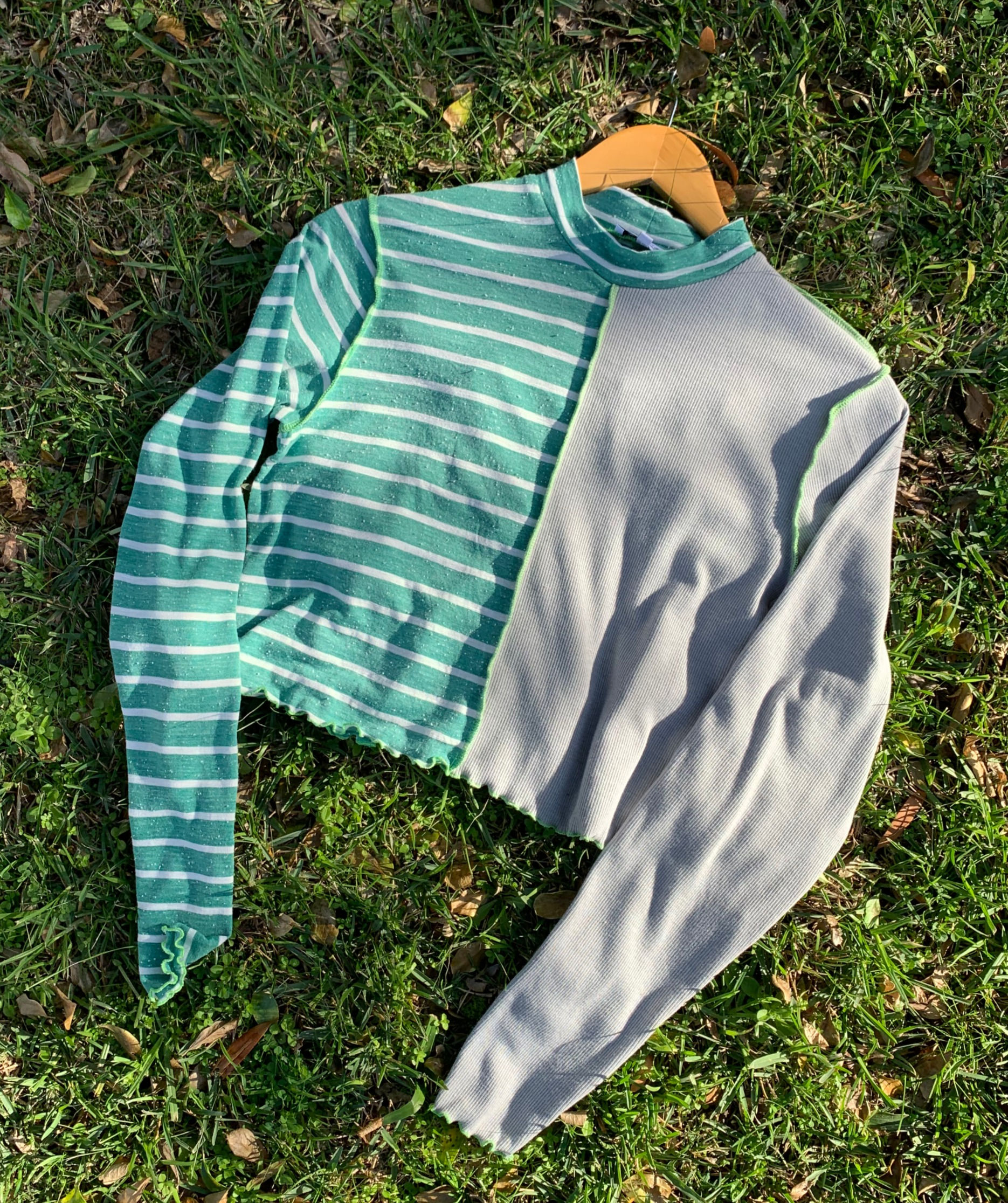 "Dee"Polo Neck Crop Top
