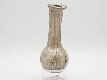 Roman Pale Green Glass Unguentarium (late 1st - early 2nd Century AD) | Smithsonian Provenance | $1,050
