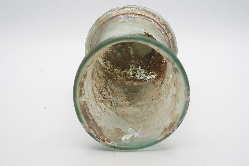 Thumbnail: Roman Pale Green Glass Beaker (2nd Century AD)