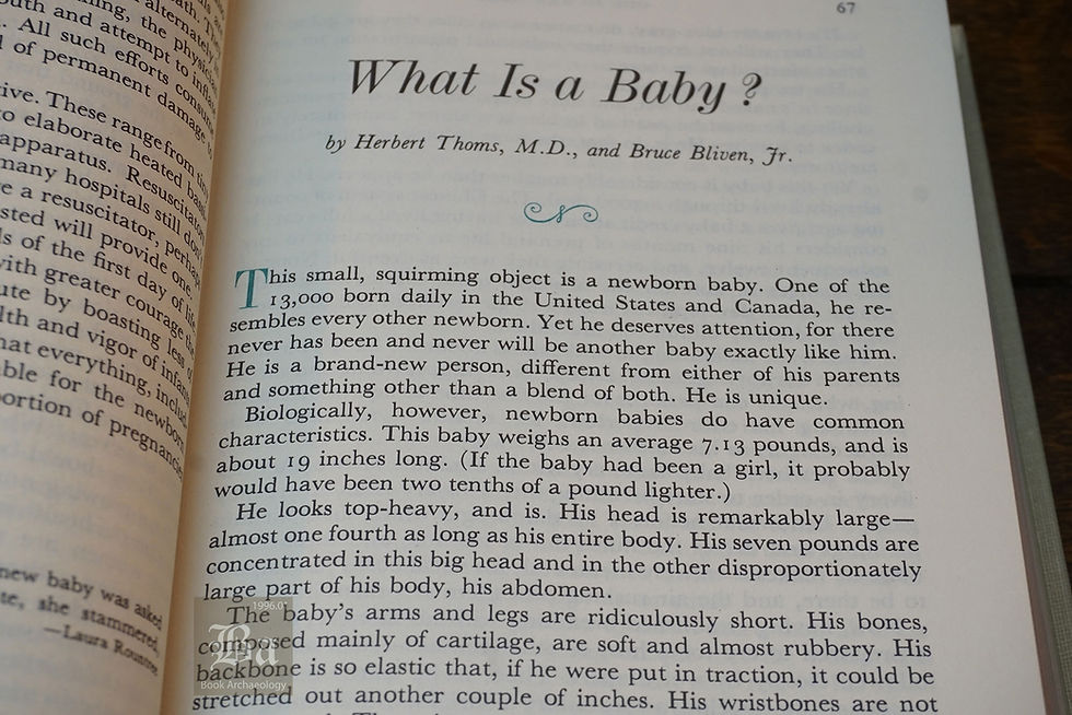 Thumbnail: "Our Human Body: Its Wonders & Its Care" Readers Digest, 1962