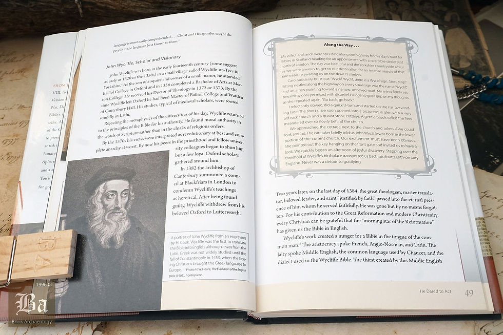 Thumbnail: "A Visual History of the English Bible" Donald L. Brake, 2008