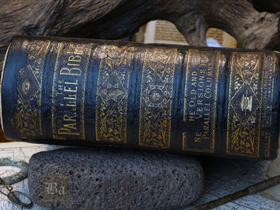 1886 Victorian Family Holy Bible | Isaac Hough | Parallel-Column Edition | $545.00