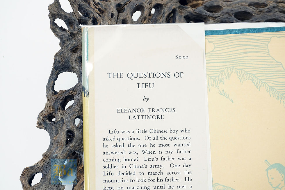 Thumbnail: "The Questions of Lifu" (First Edition) Eleanor Frances Lattimore - 1942