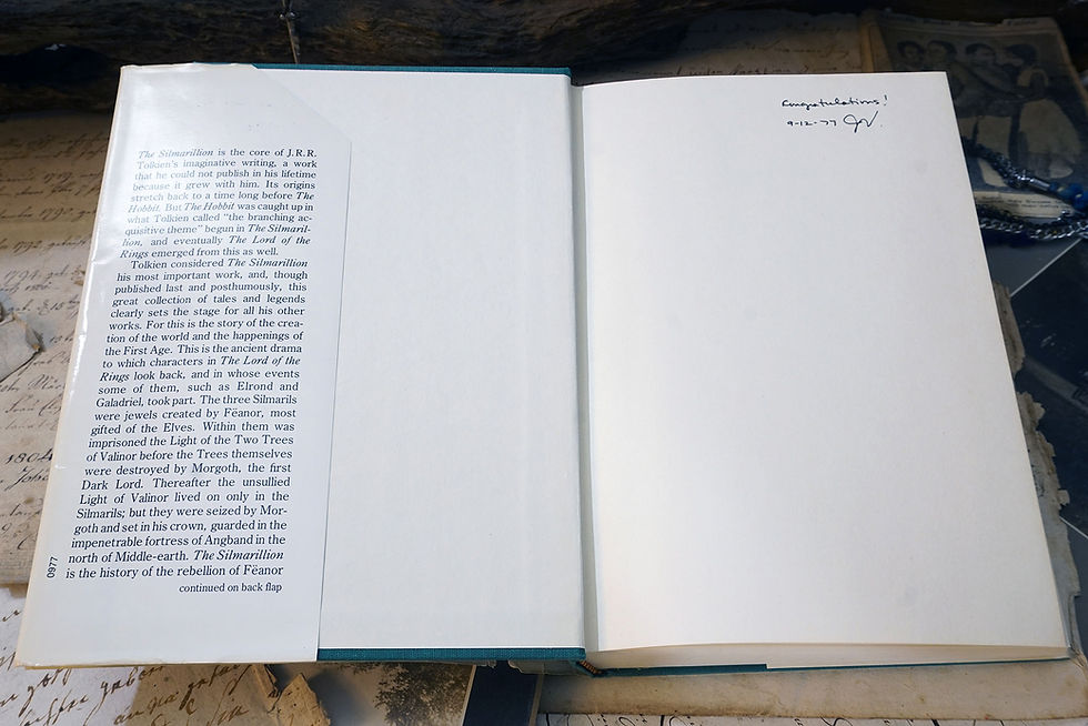 Thumbnail: "The Silmarillion" J.R.R. Tolkien & Christopher Tolkien, 1977 (1st ed., 1st Pr)