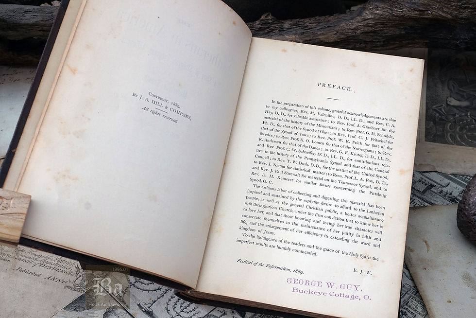 Thumbnail: "The Lutherans in America" Edmund Jacob Wolf, D.D, 1890