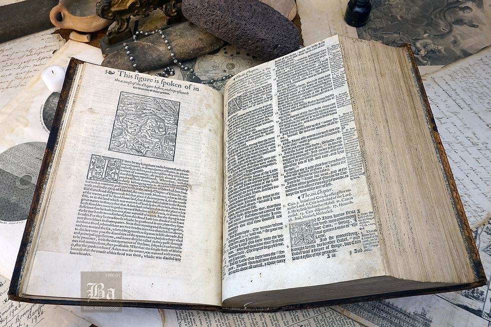 Thumbnail: 1574 Bishops Bible Folio  (Third Folio Edition - Heavily Illustrated)