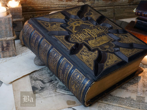 1882 Victorian Family Holy Bible with 2500 Illustrations | $545.00