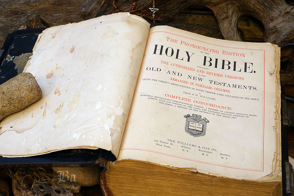 Thumbnail: 1890 Parallel Family Holy Bible w/ 2000 Illustrations & Apocrypha