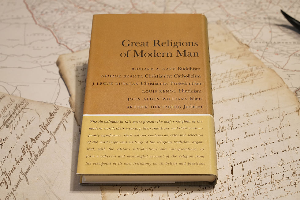 Thumbnail: "Great Religions of Modern Man" George Braziller, 1962