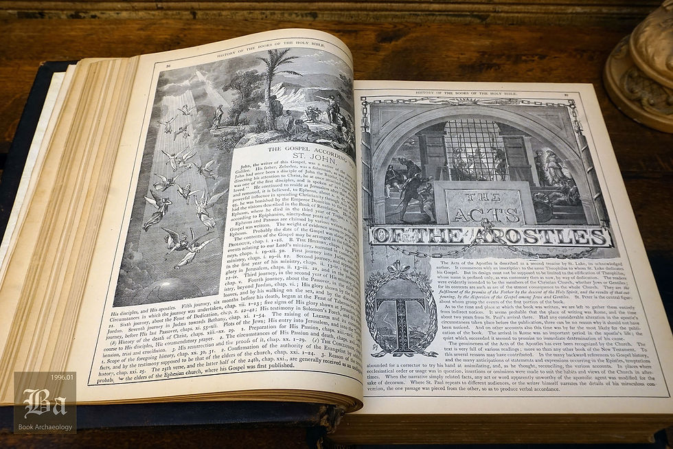 Thumbnail: "Victorian Family Holy Bible" 1885 Henry L. Warren & Co (2000 Illustrations)