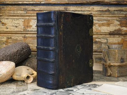 1580 Geneva Bible Quarto (Original Leather Boards & Metalwork) | $4500 | (Herbert 165)