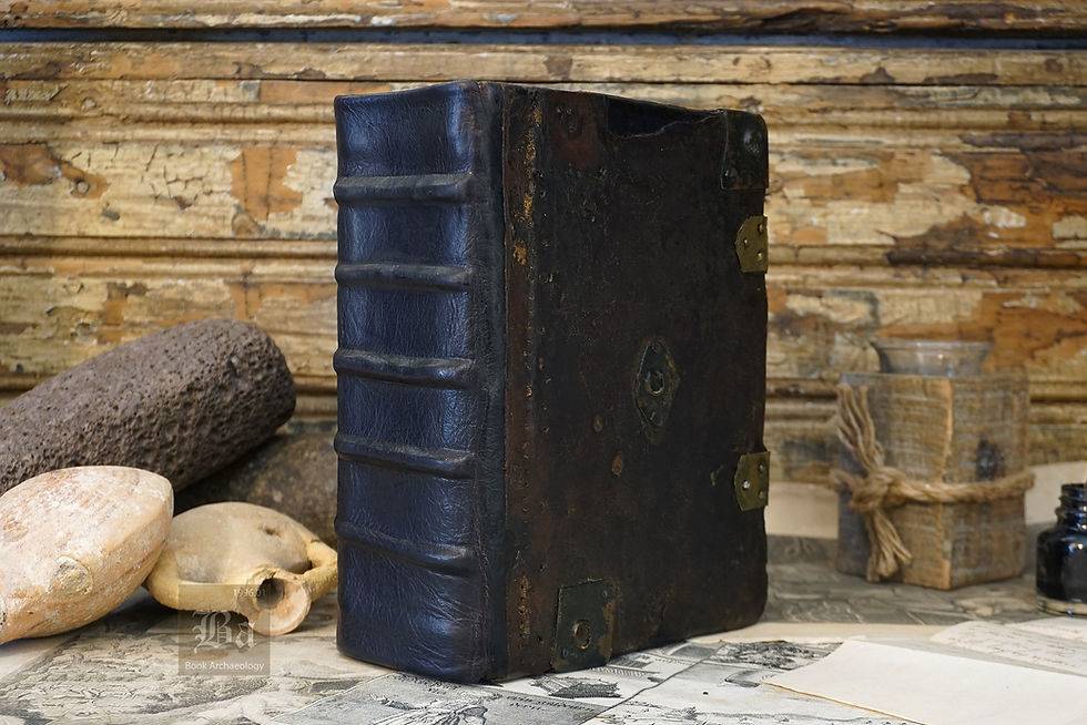1580 Geneva Bible Quarto (Original Leather Boards & Metalwork) | $4500 | (Herbert 165)