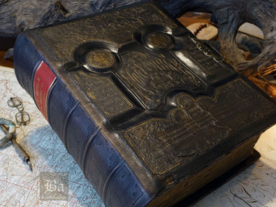 1886 Victorian Family Holy Bible | H.D. Burroughs | Parallel-Column Edition | $345.00