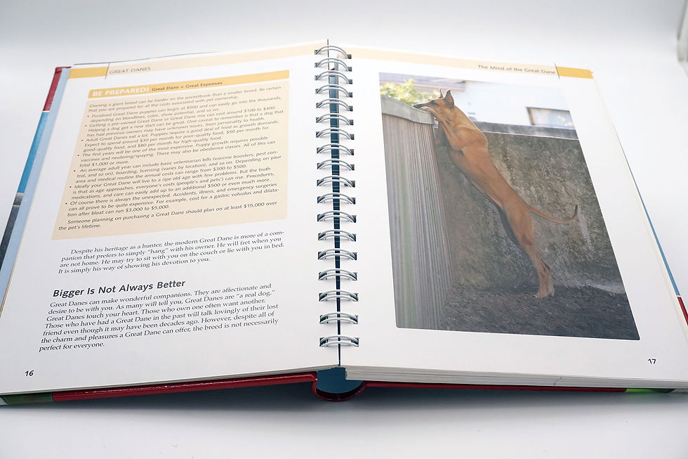 Thumbnail: "Barron's Dog Bibles: Great Danes" Rachel Cawley and John Cawley - 2012