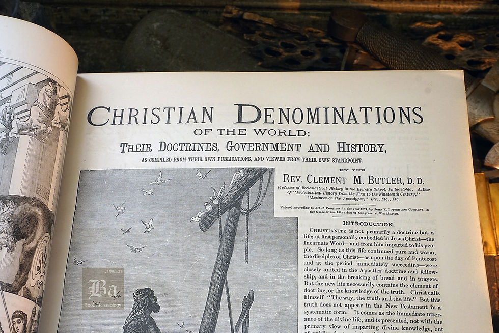 Thumbnail: 1873 Victorian Holy Bible - Brown's Self-Interpreting Edition