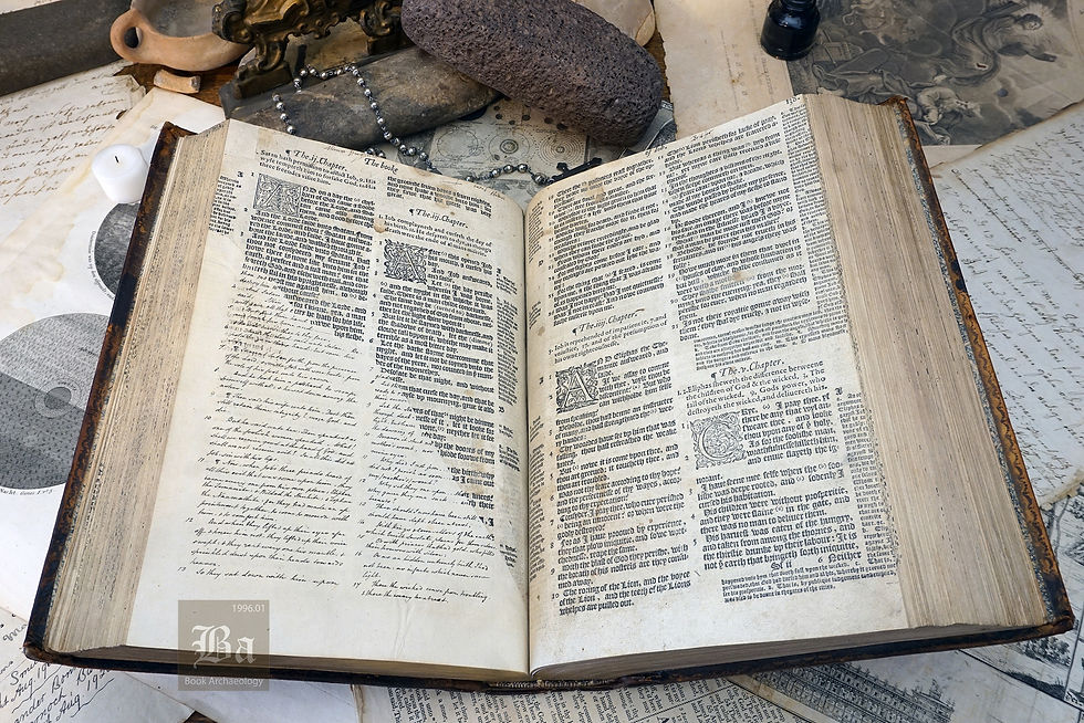 Thumbnail: 1574 Bishops Bible Folio  (Third Folio Edition - Heavily Illustrated)