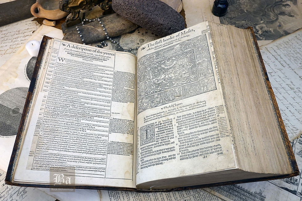 Thumbnail: 1574 Bishops Bible Folio  (Third Folio Edition - Heavily Illustrated)