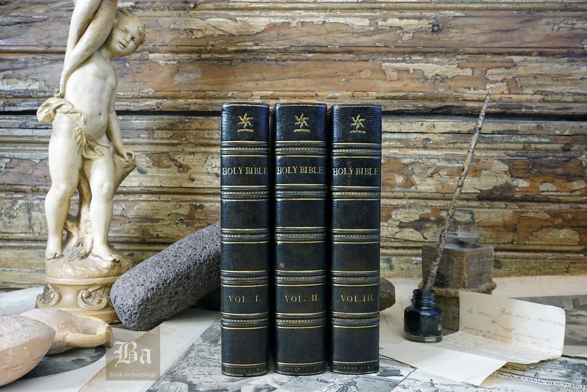 1795 Holy Bible by Thomas Bensley & Engraved by James Fittler