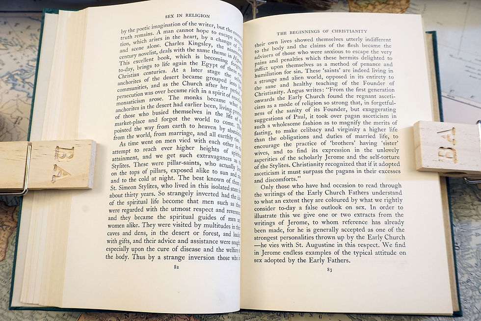 Thumbnail: "Sex In Religion, an Historical Survey" G. Simpson Marr, 1936 (1st Edition)