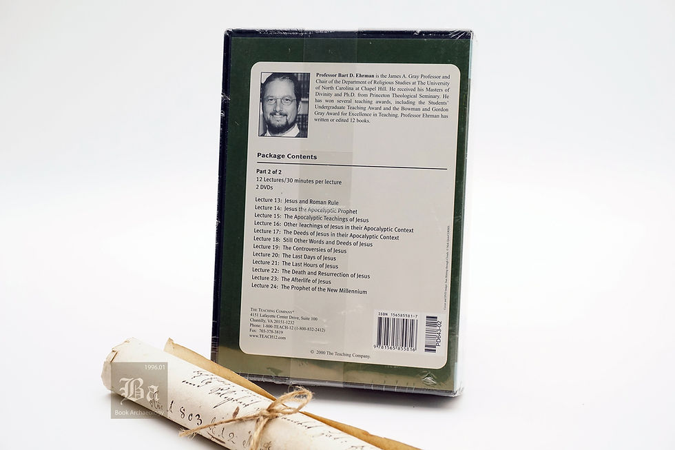 Thumbnail: "The Historical Jesus" Prof. Bart D. Ehrman  (DVD)