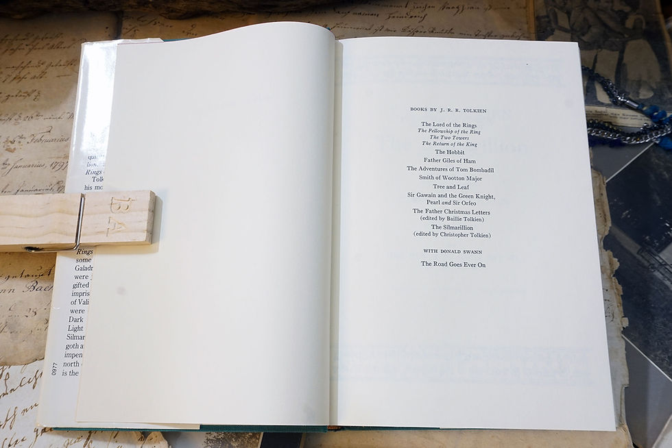 Thumbnail: "The Silmarillion" J.R.R. Tolkien & Christopher Tolkien, 1977 (1st ed., 1st Pr)