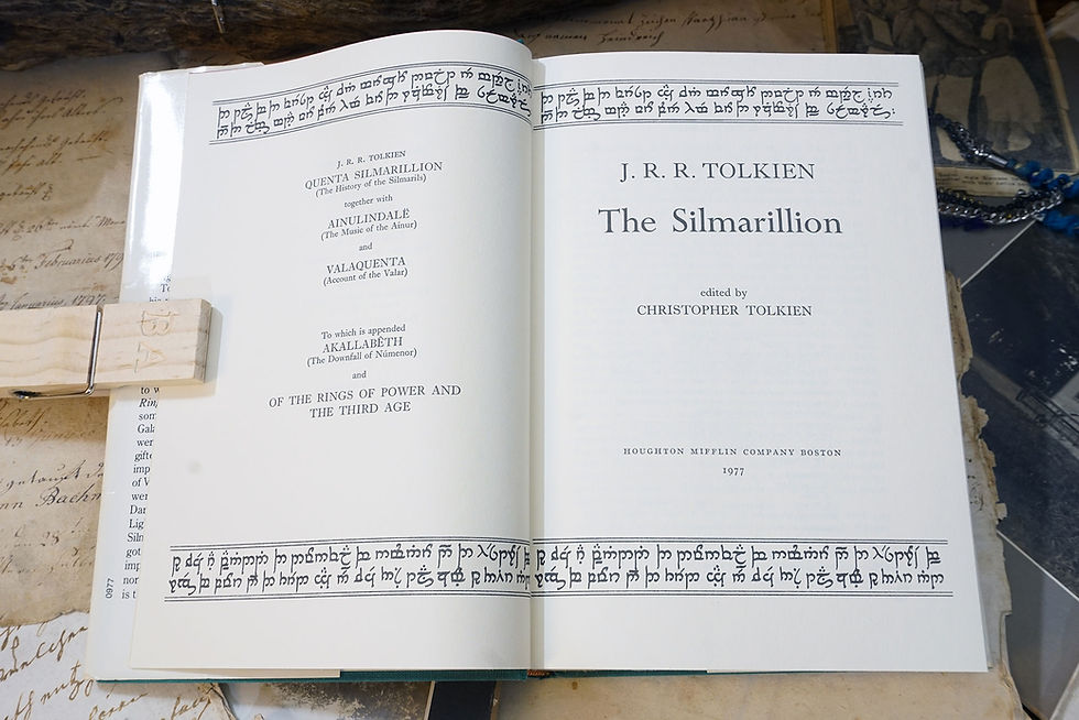 Thumbnail: "The Silmarillion" J.R.R. Tolkien & Christopher Tolkien, 1977 (1st ed., 1st Pr)