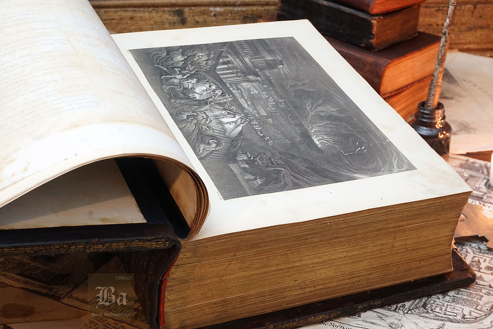 Thumbnail: 1872 Pictorial Family Holy Bible with 2500 Illustrations (Superfine Edition)