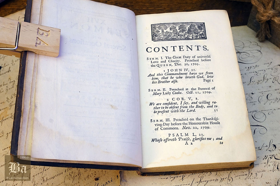 Thumbnail: "XVII Sermons on Several Occasions" Samuel Clarke, D. D., 1724