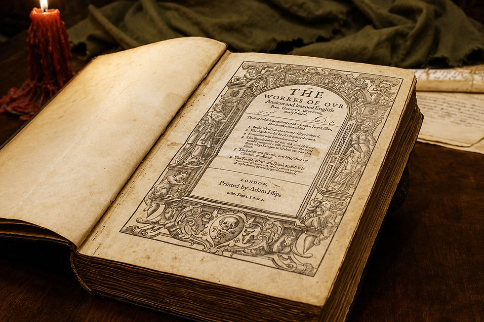 Thumbnail: 1602 Workes of Our Ancient and learned English Poet Geoffrey Chaucer (Inscribed)