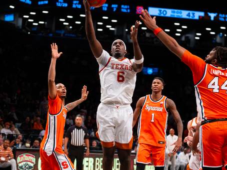 Texas Edges Syracuse in Nail-Biter at Legends Basketball Tournament