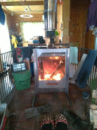 オリジナル薪ストーブ【ARCRAY】 試作機 我が家に設置!