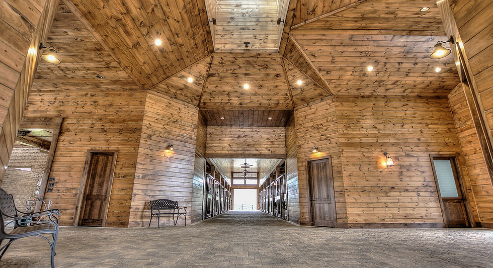 Inside view of Seven Hills Farm