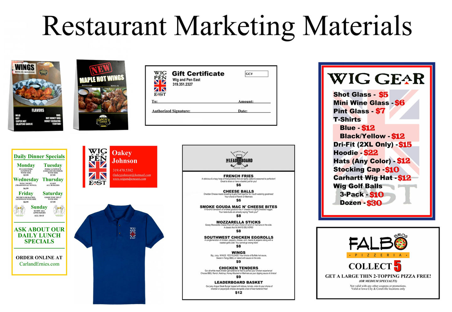 Restaurant Marketing Materials 