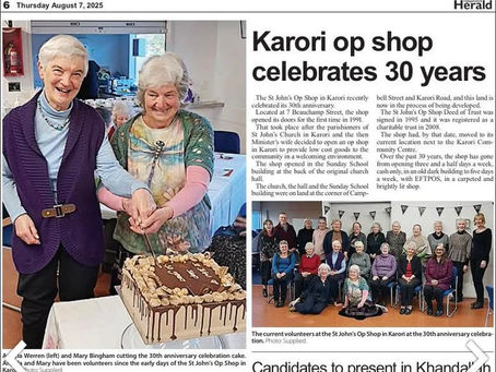 Karori Op Shop - Celebrating 30 Years!